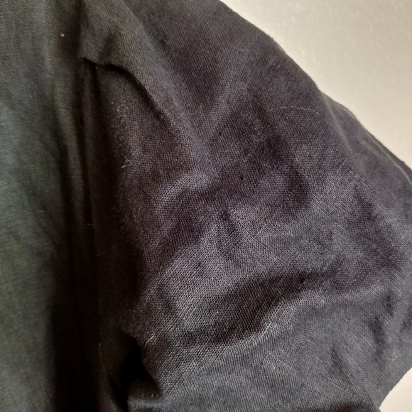 Crown Linen Designs Phoebe Tiered Dress Black Sz S - Picture 6 of 10